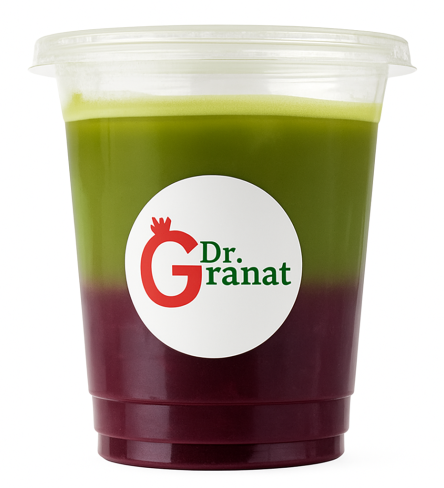 Matcha z Sokiem z Granatu